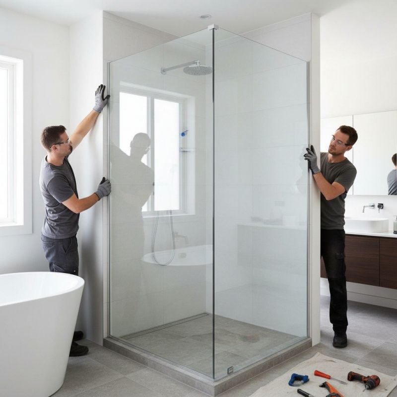Glass Shower Door Installation in Arvada, CO
