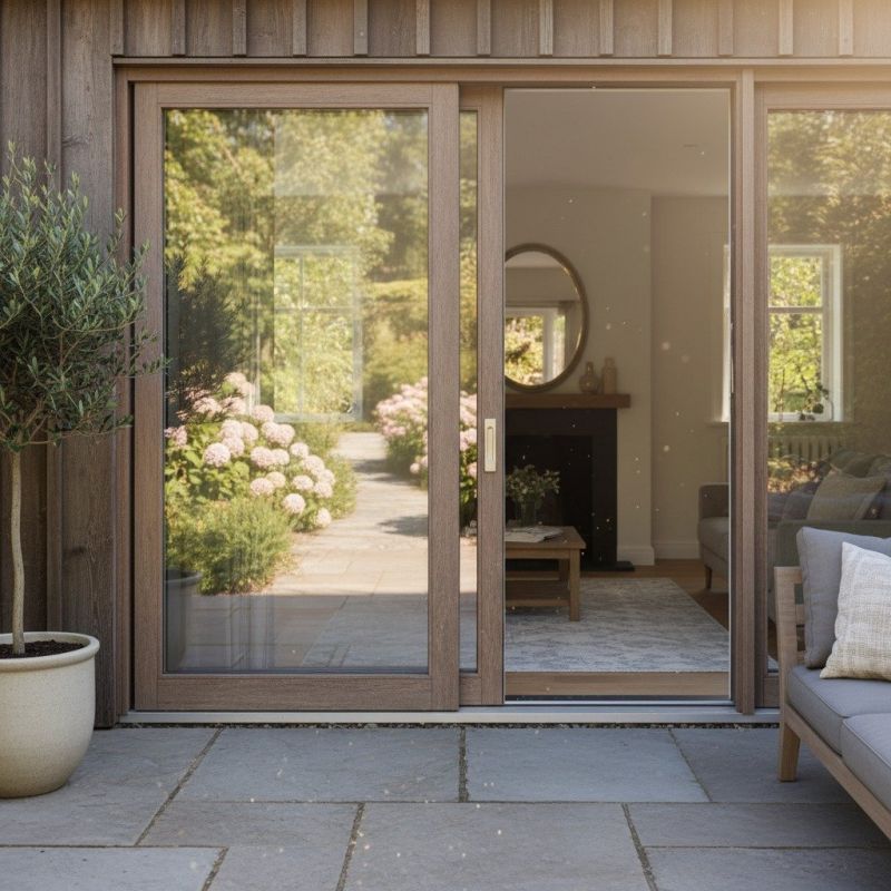 Wood Sliding Door Installation in Overland Park, KS